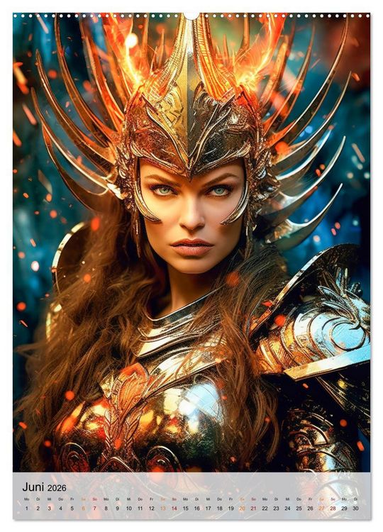 Produktbild: Fantasy Queens (Wandkalender 2026 DIN A2 hoch), CALVENDO Monatskalender