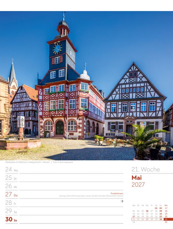 Produktbild: Malerisches Deutschland Wochenplaner Kalender 2027