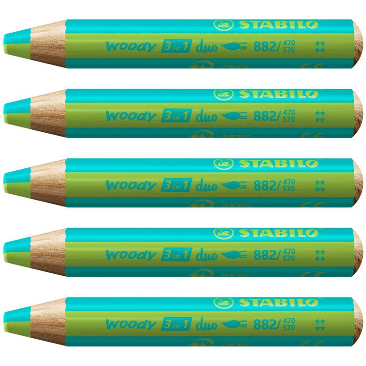 Produktbild: STABILO Aquarellbuntstift woody 3 in 1 duo