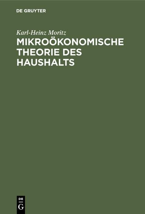 Produktbild: Mikro&ouml;konomische Theorie des Haushalts