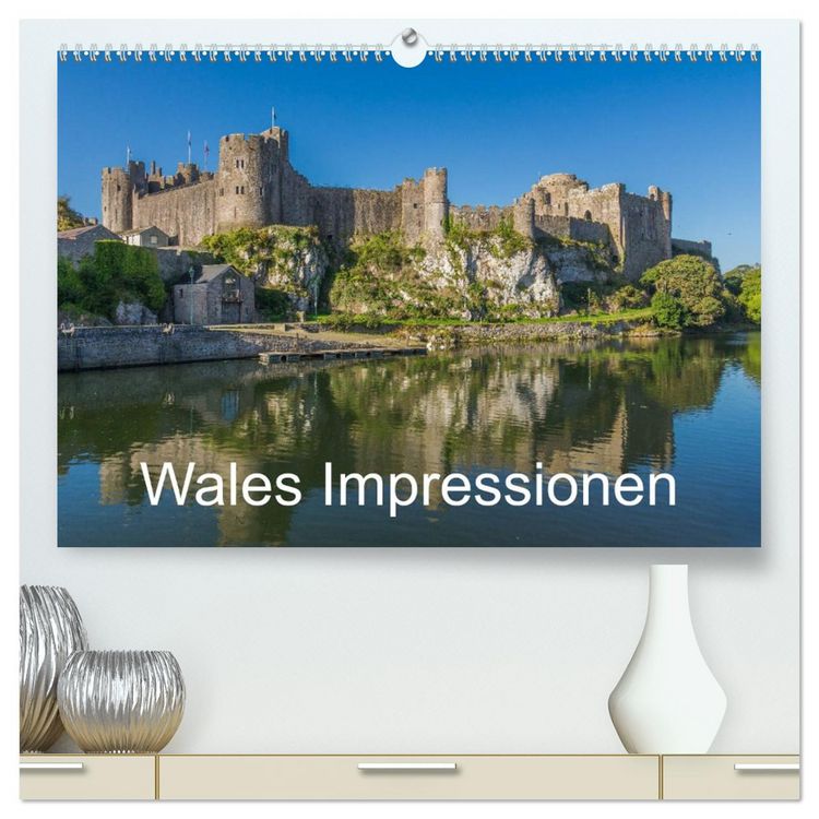 Produktbild: Wales Impressionen (hochwertiger Premium Wandkalender 2026 DIN A2 quer), Kunstdruck in Hochglanz