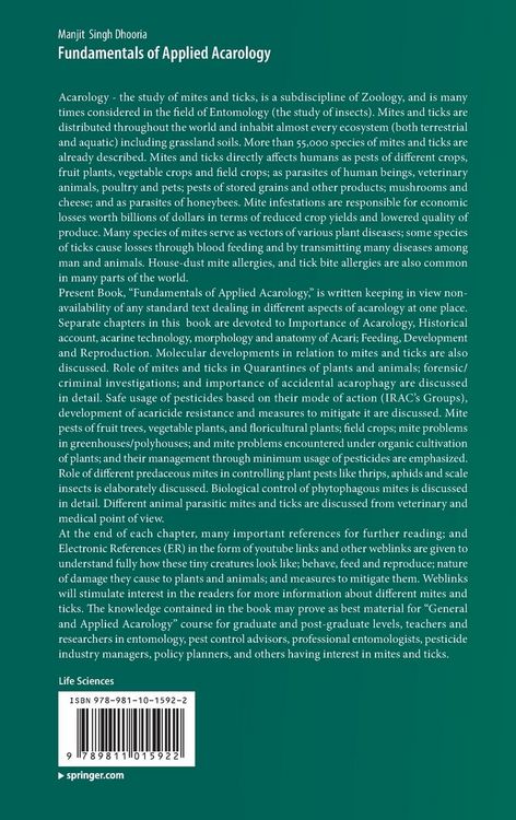 Produktbild: Fundamentals of Applied Acarology