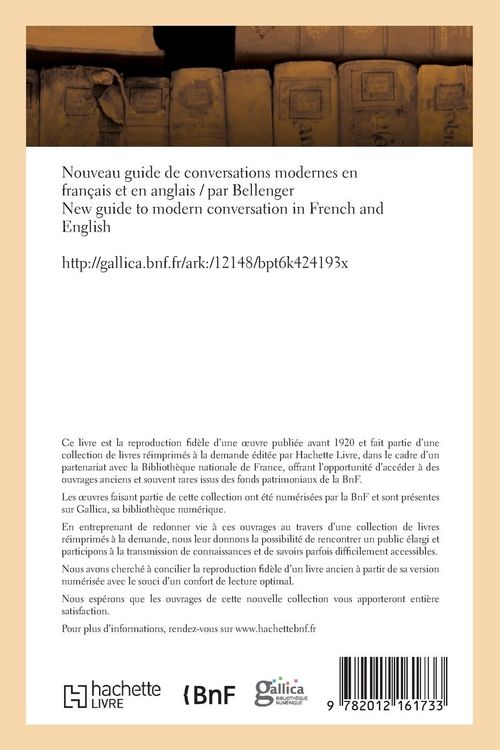 Produktbild: Nouveau guide de conversations modernes en fran&ccedil;ais et en anglais