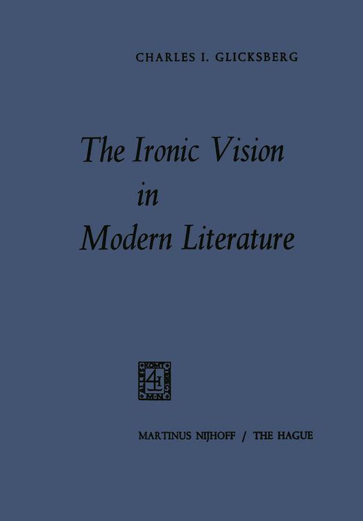 Produktbild: The Ironic Vision in Modern Literature