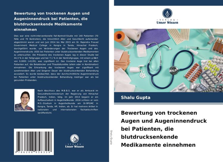 Produktbild: Bewertung von trockenen Augen und Augeninnendruck bei Patienten, die blutdrucksenkende Medikamente einnehmen