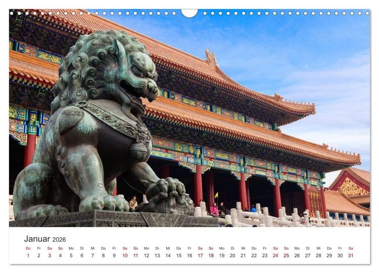 Produktbild: Peking - Die faszinierende Hauptstadt Chinas. (Wandkalender 2026 DIN A3 quer), CALVENDO Monatskalender