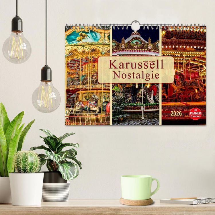 Produktbild: Karussell - Nostalgie (Wandkalender 2026 DIN A4 quer), CALVENDO Monatskalender