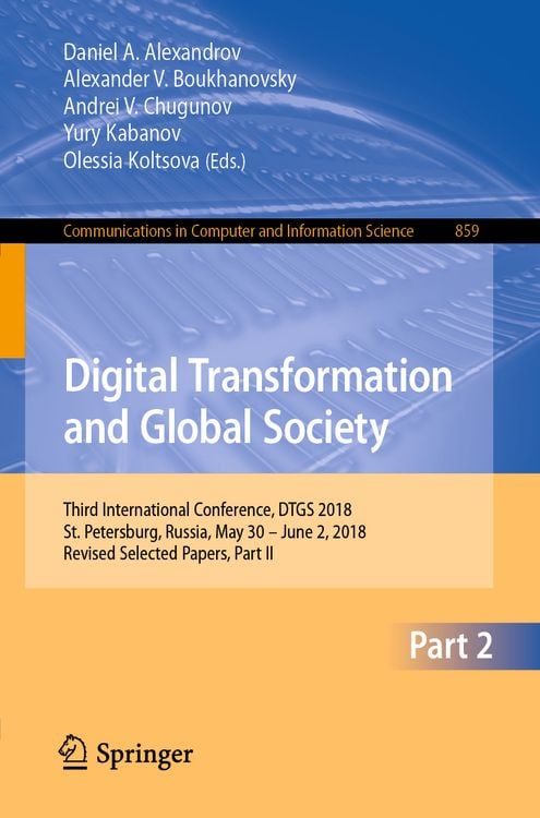 Produktbild: Digital Transformation and Global Society