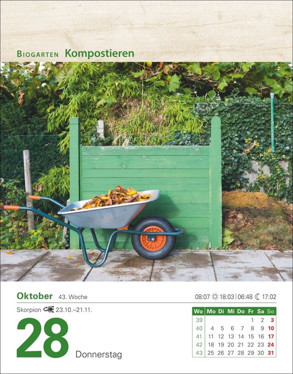 Produktbild: Mein Garten Tagesabrei&szlig;kalender 2027 - Praktische Tipps f&uuml;r 2027
