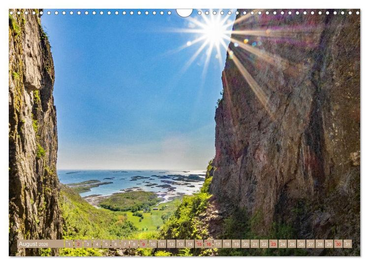 Produktbild: Vom S&uuml;dkap zum Nordkap (Wandkalender 2026 DIN A3 quer), CALVENDO Monatskalender