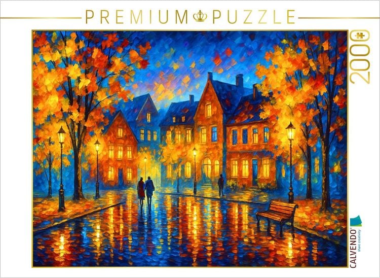 Produktbild: CALVENDO Puzzle Abendstimmung in der Kleinstadt | 2000 Teile Lege-Gr&ouml;&szlig;e 90x67cm Foto-Puzzle f&uuml;r gl&uuml;ckliche Stunden