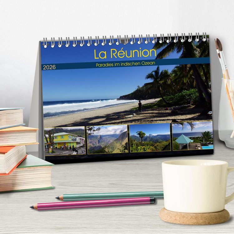 Produktbild: La R&eacute;union - Paradies im indischen Ozean (Tischkalender 2026 DIN A5 quer), CALVENDO Monatskalender