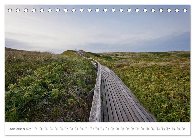 Produktbild: Stege & Wege auf Sylt (Tischkalender 2027 DIN A5 quer), CALVENDO Monatskalender