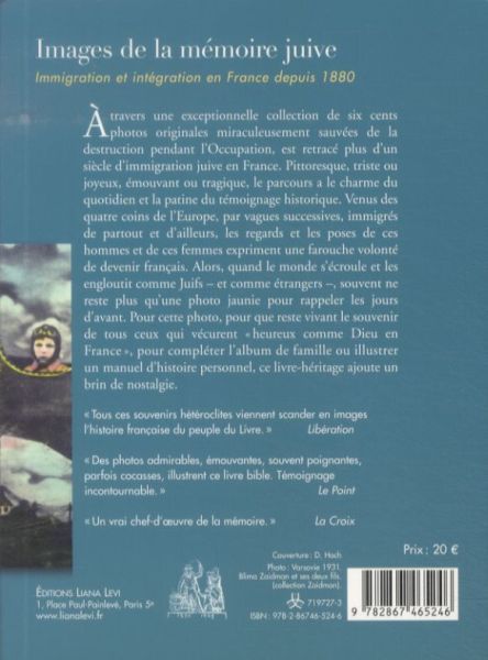 Produktbild: Images de la m&eacute;moire juive