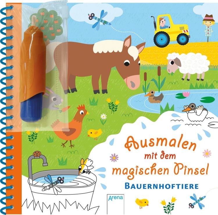 Produktbild: Ausmalen mit dem magischen Pinsel. Bauernhoftiere