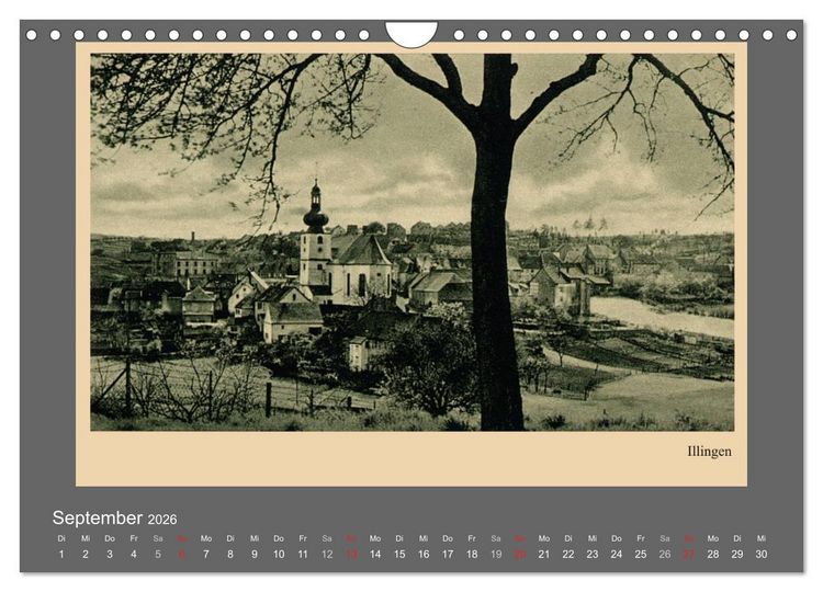 Produktbild: Saarland - vunn domols (frieher), Landkreis Neunkirchen (Wandkalender 2026 DIN A4 quer), CALVENDO Monatskalender