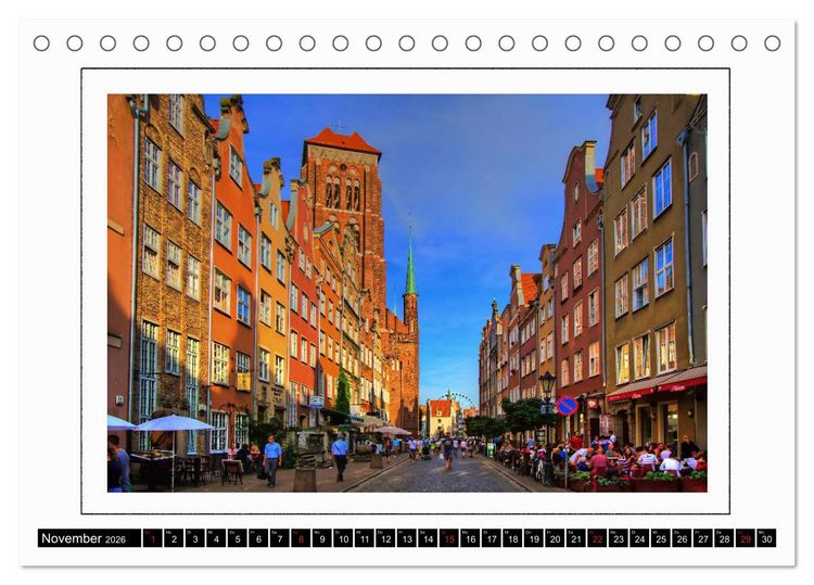 Produktbild: Danzig Gdansk (Tischkalender 2026 DIN A5 quer), CALVENDO Monatskalender
