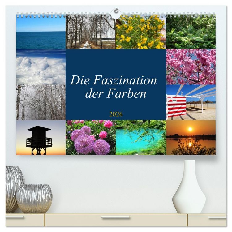 Produktbild: Die Faszination der Farben (hochwertiger Premium Wandkalender 2026 DIN A2 quer), Kunstdruck in Hochglanz