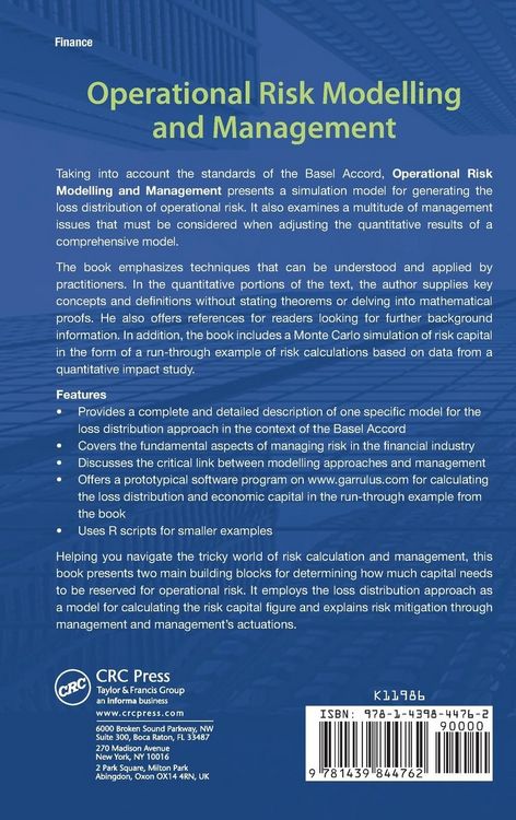 Produktbild: Operational Risk Modelling and Management