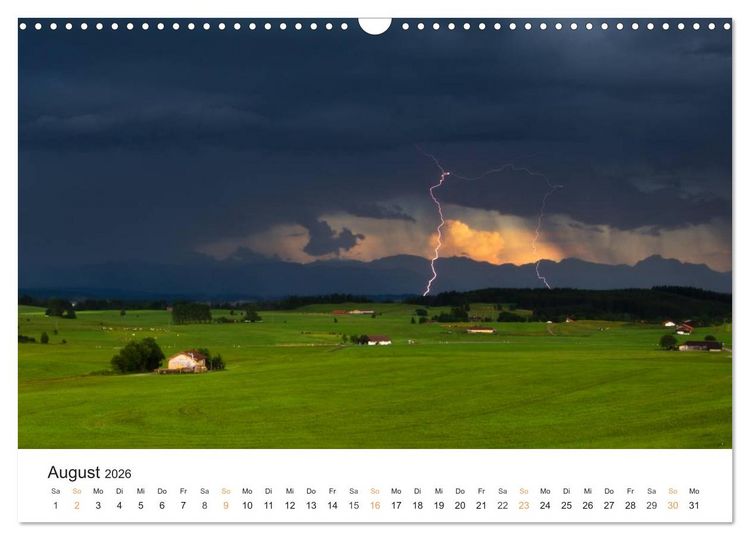 Produktbild: Faszination Gewitter (Wandkalender 2026 DIN A3 quer), CALVENDO Monatskalender