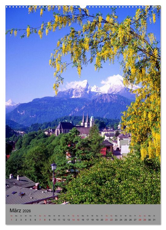 Produktbild: Wundersch&ouml;nes Berchtesgadener Land (Wandkalender 2026 DIN A2 hoch), CALVENDO Monatskalender
