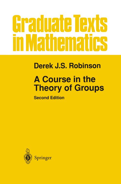 Produktbild: A Course in the Theory of Groups