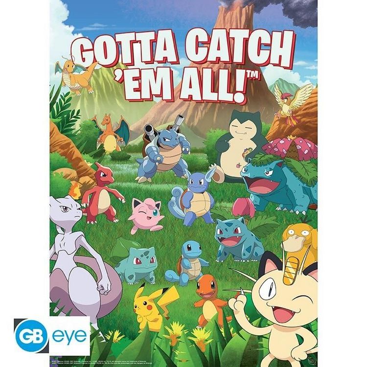 Produktbild: POKEMON Set 2 Chibi Posters - Umgebung (52x38)