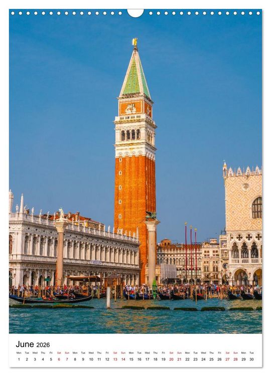 Produktbild: Italy, Venice - Immortal City on Water (Wall Calendar 2026 DIN A3 portrait), CALVENDO 12 Month Wall Calendar