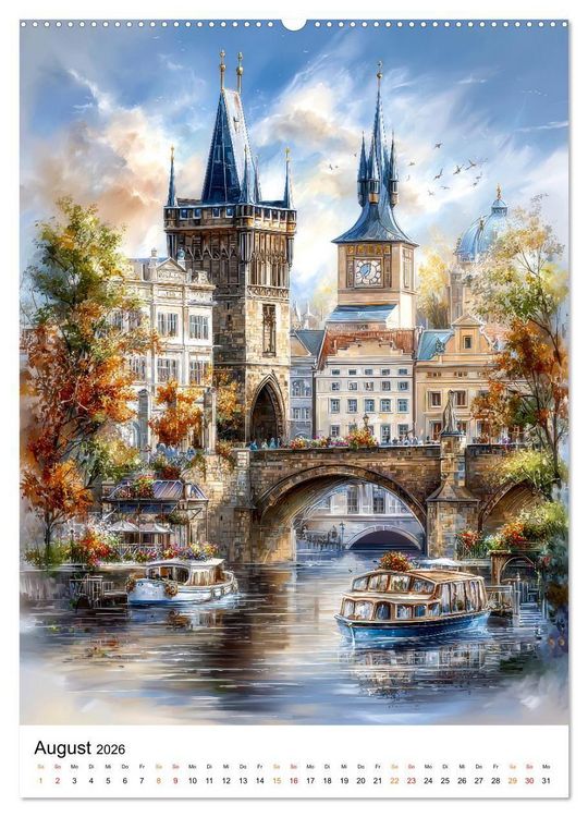 Produktbild: St&auml;dte im Farbenspiel (hochwertiger Premium Wandkalender 2026 DIN A2 hoch), Kunstdruck in Hochglanz