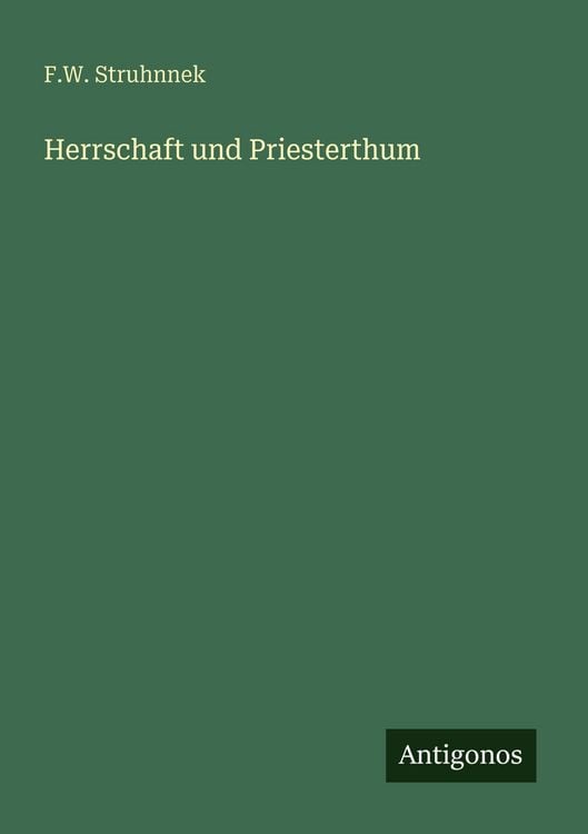 Produktbild: Herrschaft und Priesterthum