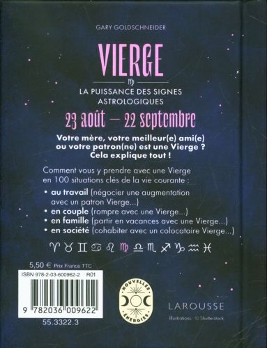 Produktbild: Vierge : la puissance des signes astrologiques