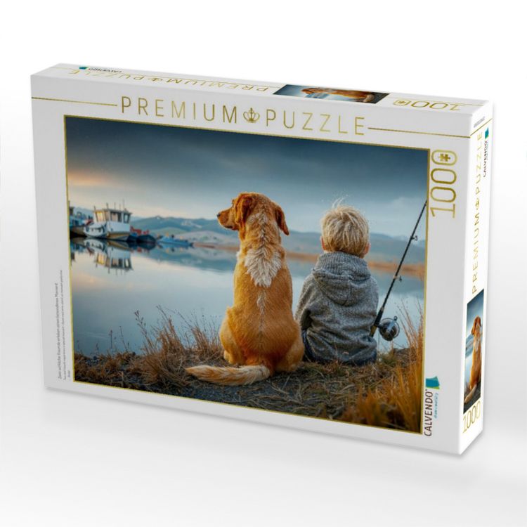 Produktbild: CALVENDO Puzzle Zwei wirkliche Freunde erleben einen besonderen Moment | 1000 Teile Lege-Gr&ouml;&szlig;e 64x48cm Foto-Puzzle f&uuml;r gl&uuml;ckliche Stunden