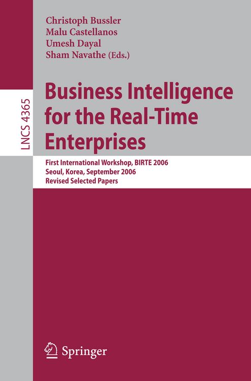 Produktbild: Business Intelligence for the Real-Time Enterprises