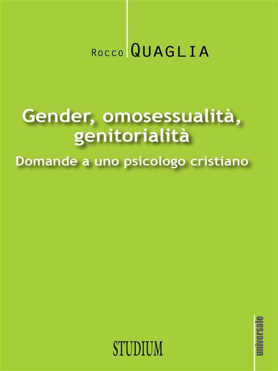 Produktbild: Gender, omosessualit&agrave;, genitorialit&agrave;