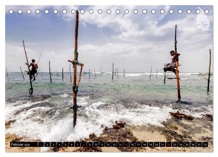 Produktbild: Sri Lanka, eine Reise &uuml;ber die Insel der King Coconut (Tischkalender 2026 DIN A5 quer), CALVENDO Monatskalender