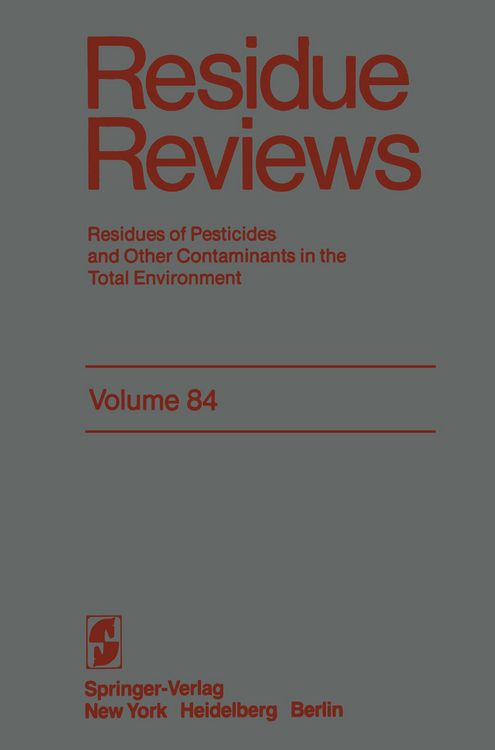 Produktbild: Residue Reviews
