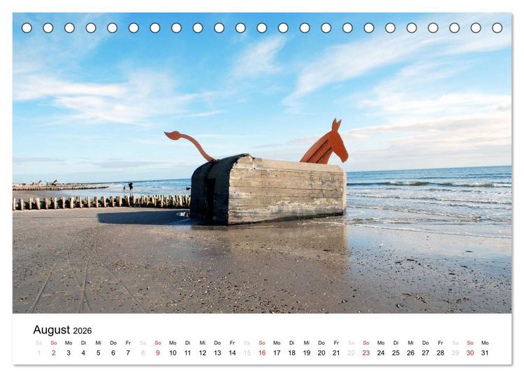 Produktbild: D&auml;nemark - Unterwegs in J&uuml;tland (Tischkalender 2026 DIN A5 quer), CALVENDO Monatskalender