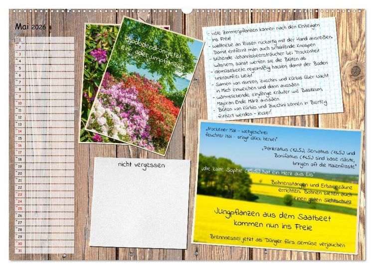 Produktbild: Was ist noch im Garten zu tun? (Wandkalender 2026 DIN A2 quer), CALVENDO Monatskalender