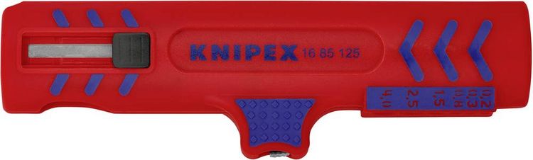 Produktbild: Knipex 16 85 125 SB Kabelentmanteler Geeignet f&uuml;r Rundkabel, Feuchtraumkabel 8 bis 13 mm 0.2 bis 4.0 mm&sup2;