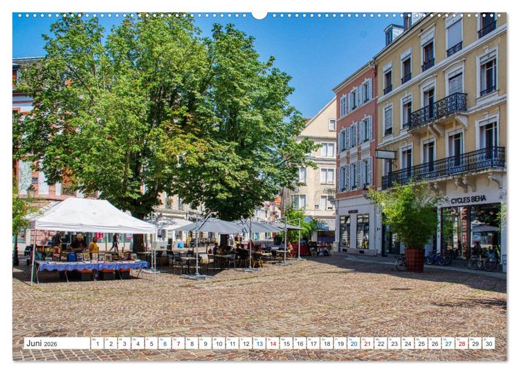 Produktbild: Mulhouse - Das s&uuml;dliche Tor der els&auml;ssischen Weinstra&szlig;e (hochwertiger Premium Wandkalender 2026 DIN A2 quer), Kunstdruck in Hochglanz