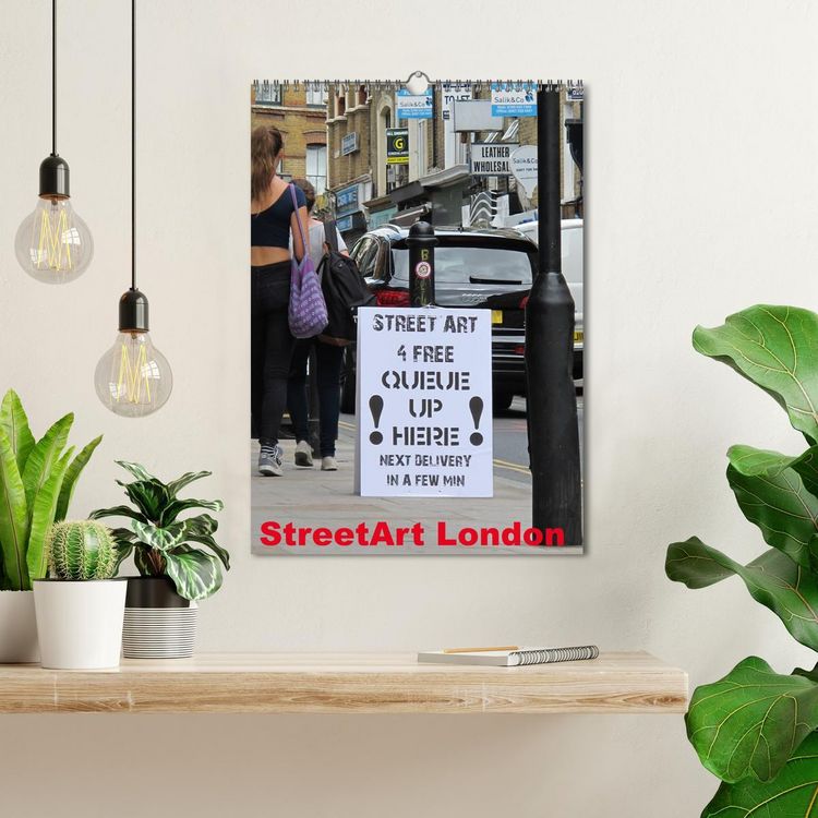 Produktbild: StreetArt London (Wandkalender 2026 DIN A3 hoch), CALVENDO Monatskalender