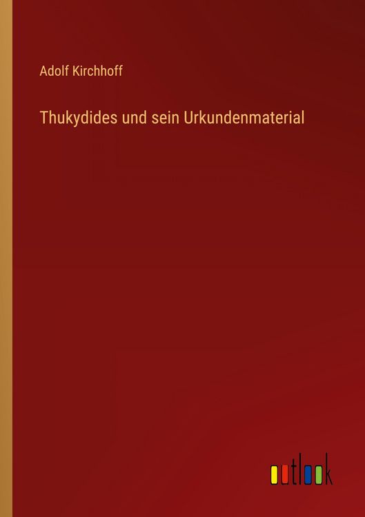 Produktbild: Thukydides und sein Urkundenmaterial