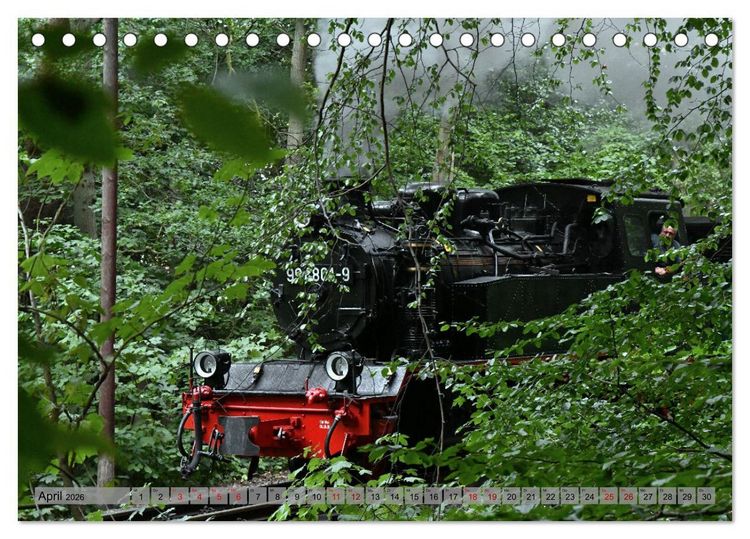 Produktbild: Mit Dampf durch die Natur R&uuml;gens (Tischkalender 2026 DIN A5 quer), CALVENDO Monatskalender