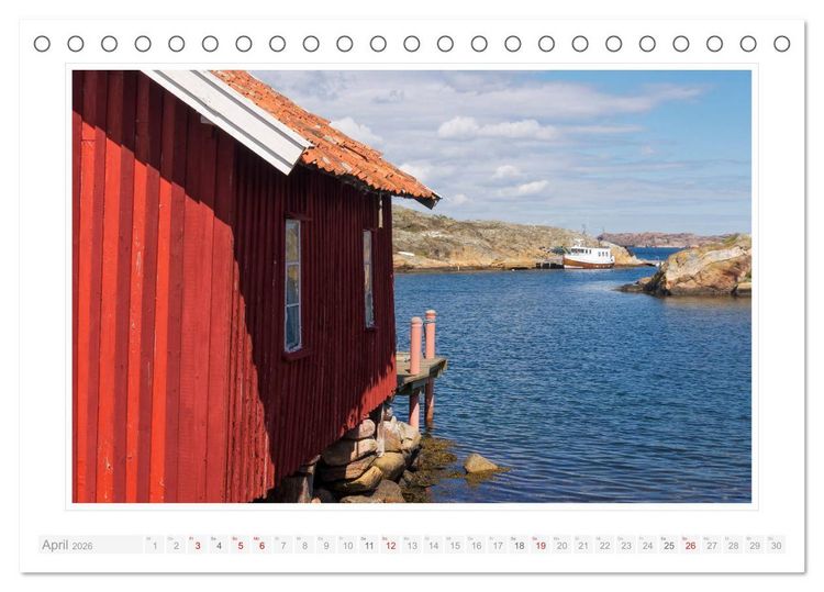 Produktbild: Bohusl&auml;n. Sk&auml;rhamn - R&ouml;nn&auml;ng - Marstrand (Tischkalender 2026 DIN A5 quer), CALVENDO Monatskalender