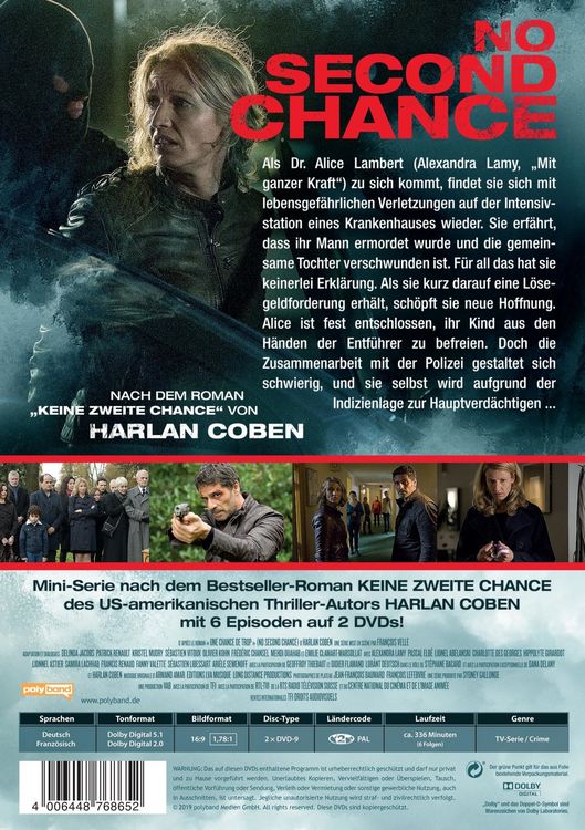 Produktbild: Harlan Coben - No Second Chance - Keine zweite Chance [2 DVDs]