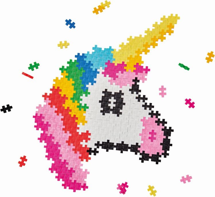 Produktbild: Plus Plus - 250 Kreativ Bausteine Puzzle Einhorn