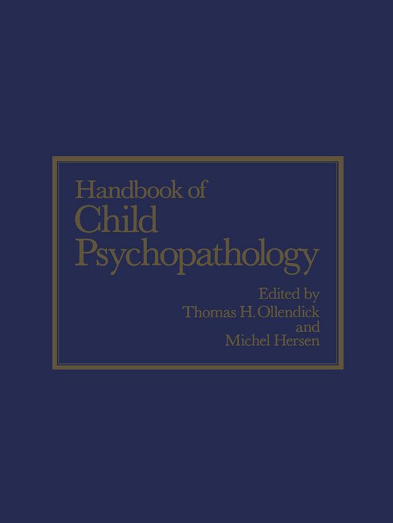 Produktbild: Handbook of Child Psychopathology