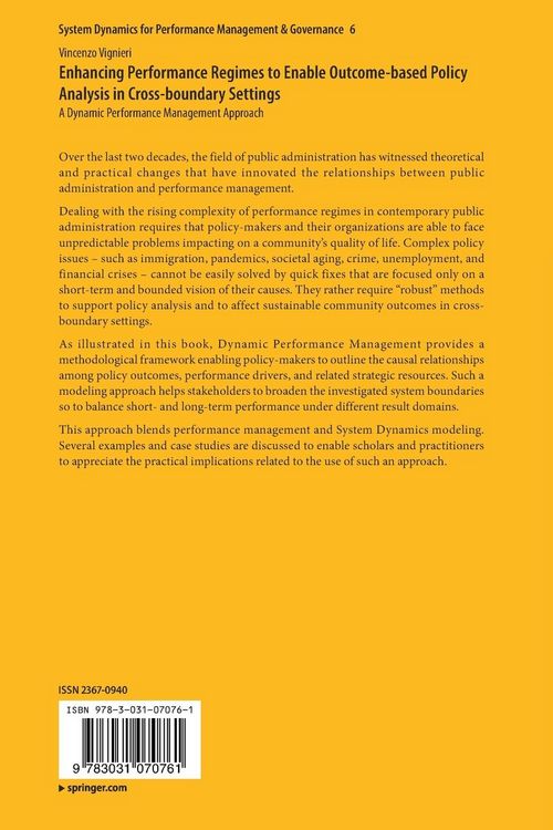 Produktbild: Enhancing Performance Regimes to Enable Outcome-based Policy Analysis in Cross-boundary Settings