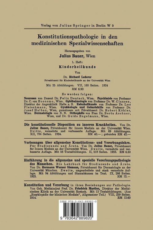 Produktbild: Konstitutionspathologie in der Ohrenheilkunde