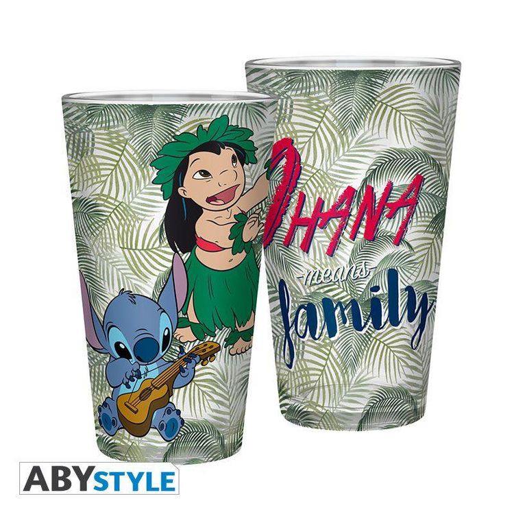 Produktbild: DISNEY - Large Glass - 400ml - Lilo & Stitch